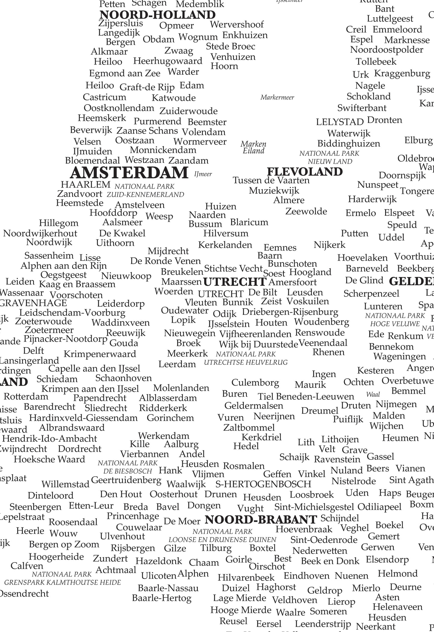 Mapa de Países Bajos Amsterdam