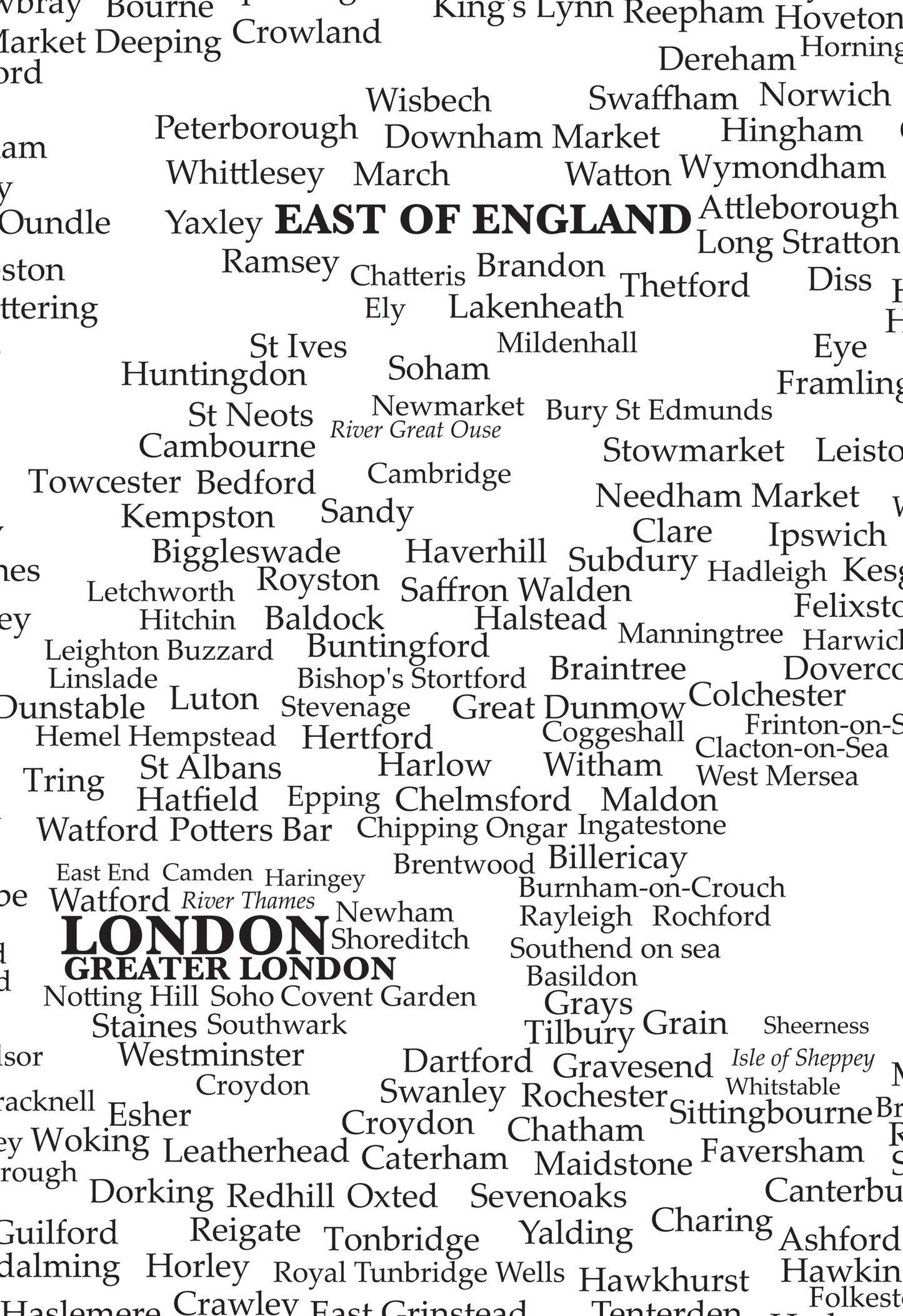 Mapa de Inglaterra London