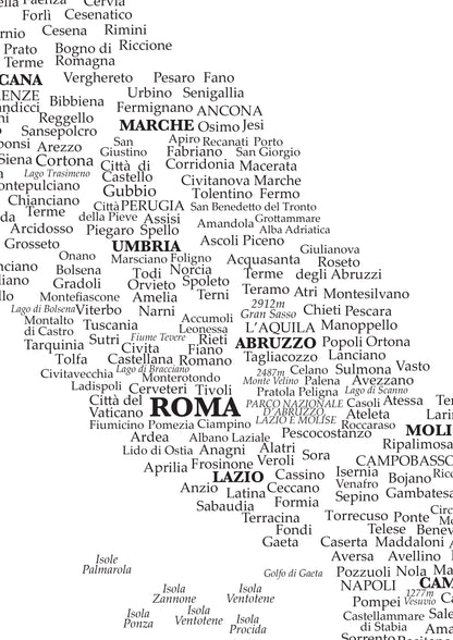 Mapa de Italia Roma