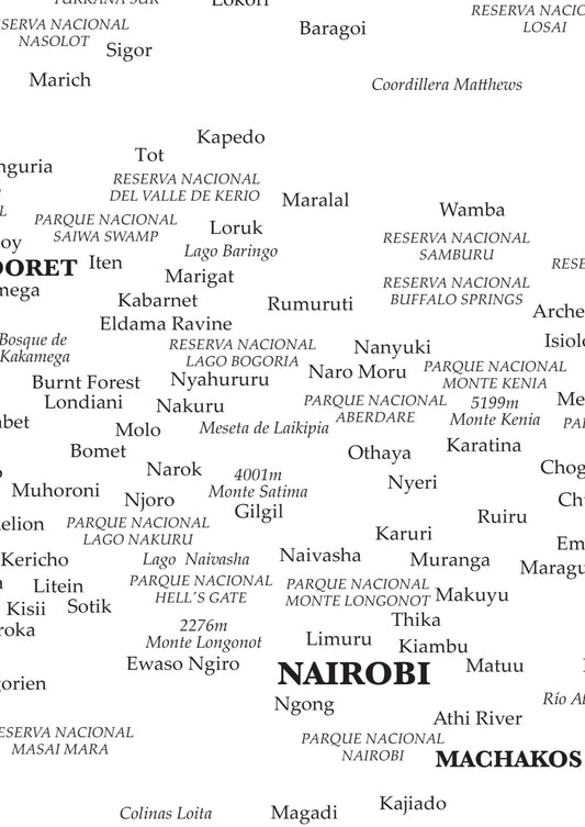 Mapa de Kenia Nairobi